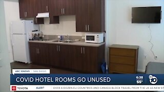 Hotel rooms in shelter program go unused