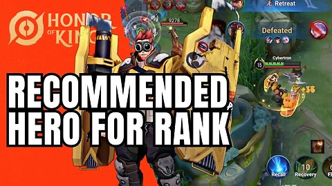 HONOR OF KINGS : Recommended Hero Push Rank
