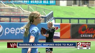 Baseball clinic inspires kids to play