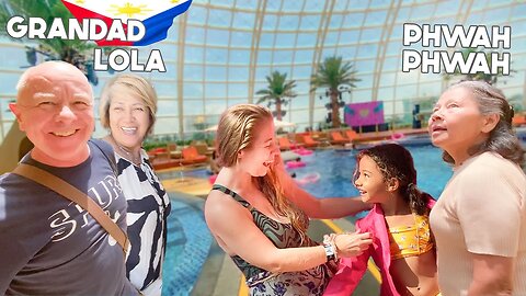 Family FINALLY Reunited in Philippines GRANDEST Indoor BEACH | Funtabulous Daycation Okada Manila