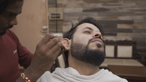 ASMR Ear Cleaning and Wax Removal by Indian Barber MICHAEL