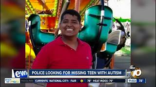 Police search for missing teen with autism