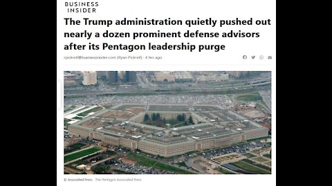 Trump Ousted 13 Pentagon Defense Members, Dems cheated in all the places that were critical