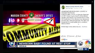 Newborn baby found at Interstate 75 rest stop in Florida