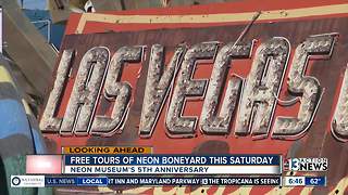 Free tours at Neon Museum Boneyard this Saturday