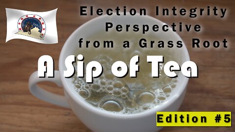 A Sip of Tea #5 - An Election Integrity Perspective from a Grass Root