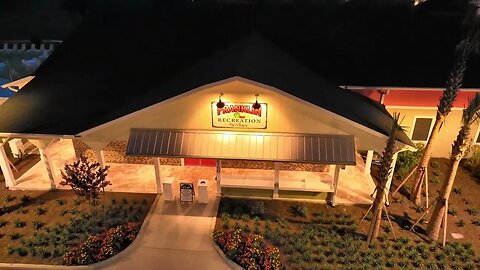Evening Drone Shots Franklin Recreation Center. Mark, Pam & Buddy - Our Villages Experience