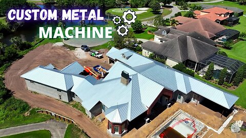 Custom Metal Roof Installation - Metal shaped In House!