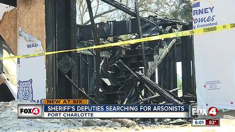 Deputies look for arsonists in connection with Port Charlotte fires