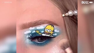 Une maquilleuse de talent s'inspire des "Simpsons"