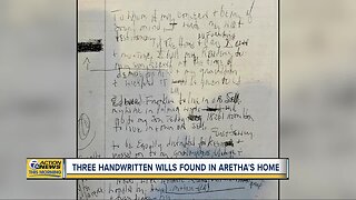 3 handwritten wills found in Aretha Franklin's home