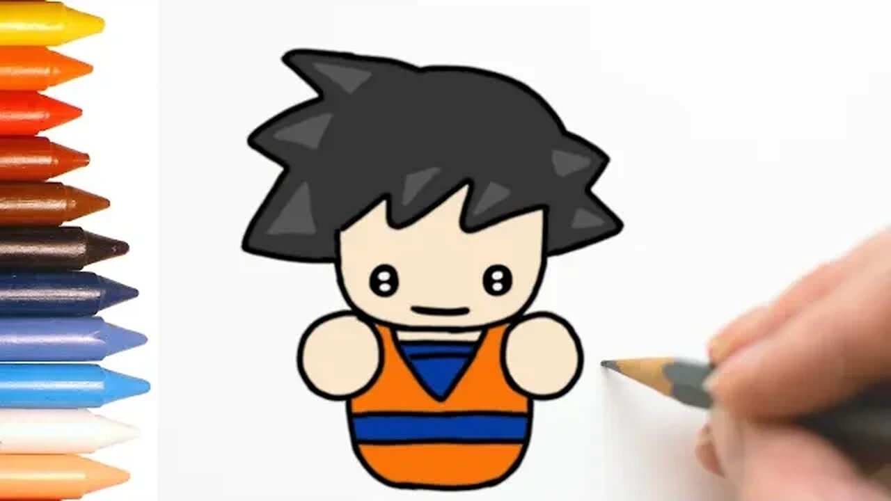 COMO DESENHAR O GOKU  DRAGON BALL 