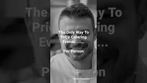 pricing catering events per person the easy way #cateringbusiness #catering #chef #cheflife