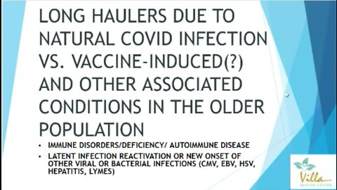 CDC Ph Huddle Snippet July 9 2022: Dra Marivic Villa: Long Haulers - Natural vs Vaccine Induced