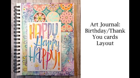 Art Journaling: Using Cards ep.14