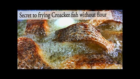 How to PERFECTLY FRY CROAKER FISH without flour(ASMR) ||HOW TO FRY FISH