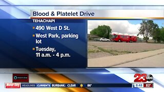 Blood and platelet drive