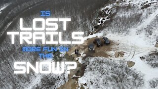 Lost Trails Snow Adventure in deep Snow with Rzr 900, General, Can Am