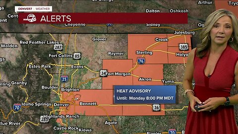 Heat advisory goes into effect at noon Monday