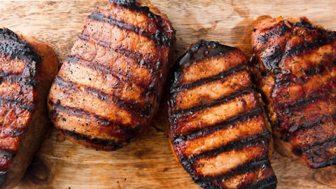 Best Grilled Pork Chops Recipe - How to Grill Honey Soy Pork