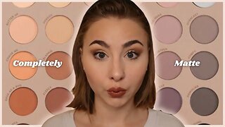 MATTE MAKEUP | COMPLETELY Matte Makeup Look from Colourpop Gone Matte Eyeshadow Palette