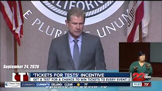 County offering 'Tickets for Testing' incentive