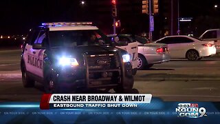 Rollover causes traffic restrictions at Wilmot Rd., Broadway Blvd.