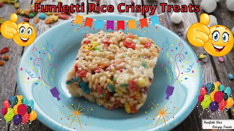 Funfetti Rice Crispy Treats Recipe