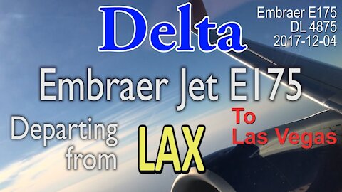 [Rare] Embraer Jet E175 (Delta Airlines) depart from LAX #DL4875