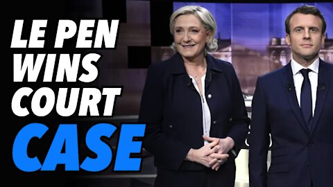 Macron panics as Le Pen WINS hate speech court case