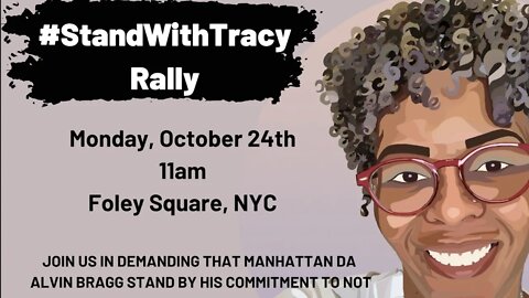 The #standwithTracy Rally Foley Square 10/24/2022 @survivepunishNY @VOCALNewYork @EnvFreeFund