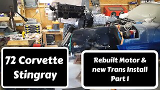 72 Corvette Engine/Trans Install