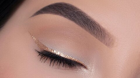 EASY Soft Golden Winged Eye Liner Makeup Tutorial