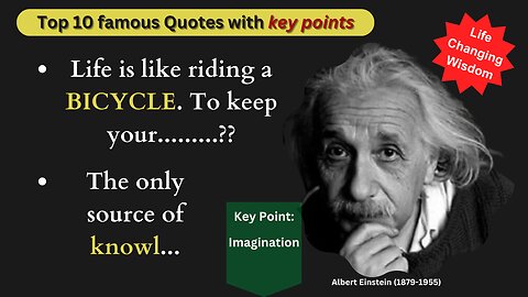 Top 10 Quotes | Famous Quotes by Albert Einstein | Life Changing Quotes by Albert Einstein