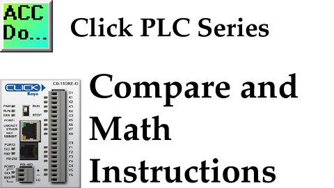 Click PLC Compare and Math Instructions