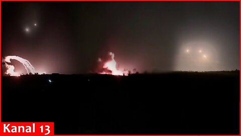 Footage of Ukrainian missile strikes on Russian airfield in Crimea
