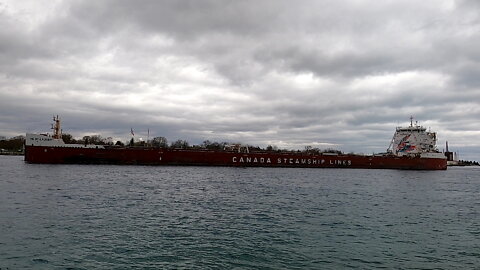 CSL St Laurent 738 Foot Cargo Ship In Great Lakes