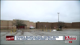 Council Bluffs school district buys old Target for temporary school