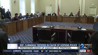 City delegation votes in support of Johns Hopkins having police force