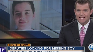 Deputies looking for missing boy