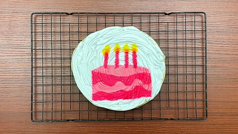 Tie-dye pattern : Birthday Cake!