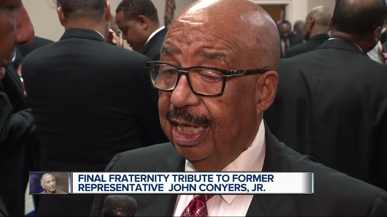 Final fraternity tribute to John Conyers, Jr.