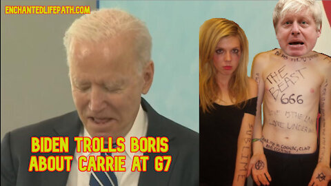 Boris Johnson Trolled By Joe Biden At G7 "Thrilled To Meet Your Wife" - Carrie Symonds Crowley Pics