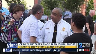 South Baltimore crime walk after violent weekend