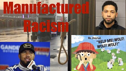 Manufactured Racism Poisoning + Desensitizing America with FAKE hate Crimes ; Bubba Wallace Noose