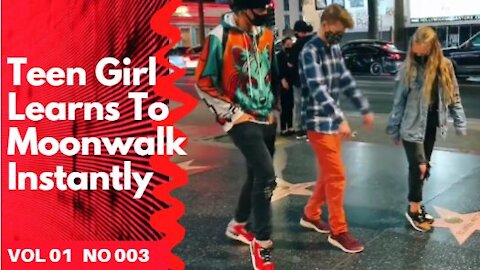 Teen Girl Moonwalk Away