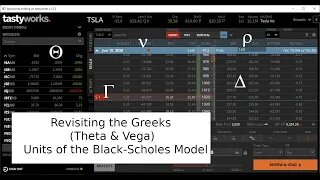 Revisiting Calculation of Option Greeks (Theta & Vega): Units Used in the Black-Scholes Model