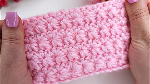 How to crochet simple star stitch perfect for blanket and bags