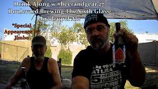 Drink Along w #beerandgear 27 Boulevard Brewing The Sixth Glass Quadruppel Ale 4.5/5