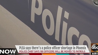 Phoenix police chief says there is an officer shortage